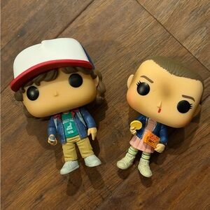 Funko Action Figures - Blue, White, and Green